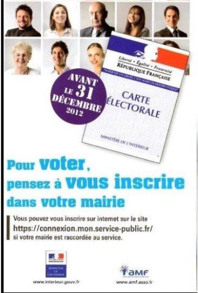 Pour décider, il faut voter, inscrivez-vous